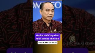 Menkominfo Tegaskan Akun Kaskus Fufufafa Bukan Milik Gibran