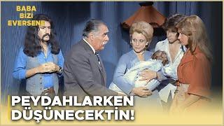 Baba Bizi Eversene Türk Filmi  Fazıl Bey Çocuğu Öğrenince Mahiri Kovuyor