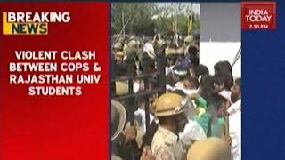 Jaipur Police Lathi-Charge Students During Protest Against Attack On MLA