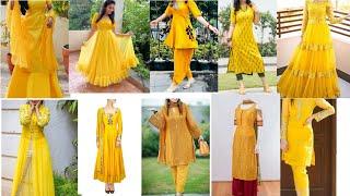 #Lastest yellow kurti design 2022Hadi ceremony kurti design  yellow colour suit design