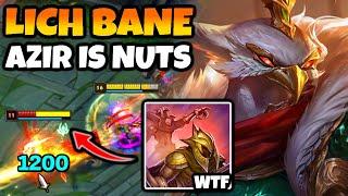 Lich Bane Azir is SO STRONG. 3 autos can kill almost anyone