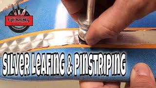 Pinstriping And Silver Leafing A Skateboard