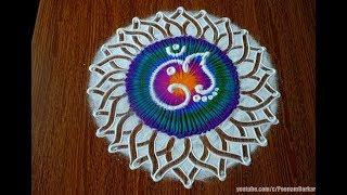 Ganesha Chaturthi special rangoli  Rangoli designs by Poonam Borkar