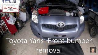 Toyota Yaris 2005-2013  Front bumper removal