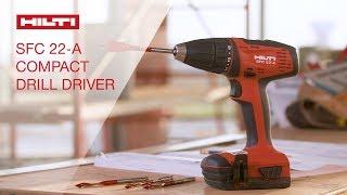 OVERVIEW of Hiltis SFC 22-A compact class cordless 22V drill driver