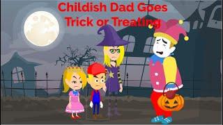 Childish Dad Goes Trick or Treating And Throw Tantrums