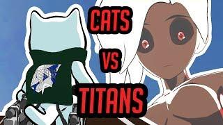 Attack on Titan but with CATS - Attack on Katsu - Fan Animation