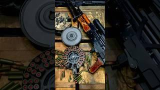 Powering RPK 47 With 75 Rounds Drum Magazine Loading 7.62x39 Drum Magazine ASMR