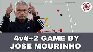 4v4+2 directional game by Mourinho