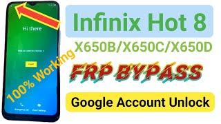 Infinix Hot 8 Frp Bypass l Infinix X650BX650CX650D Google Account Unlock @biswajitjbt288