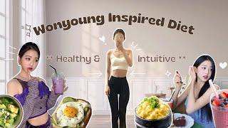  I ate a WONYOUNG inspired KPOP diet  healthy & intuitive eating  K-pop Glow Up Diary ep_04