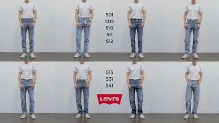 8 Levis Jeans Fits Compared Slim Skinny Tapered Athletic & Loose