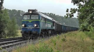 ST44-1238 z pociągiem Turoszów - Węgliniec mija stację Krzewina Zgorzelecka