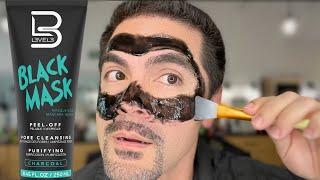 DIY Peel Off Charcoal Black Face Mask Barber Tutorial