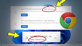 Fix Failed - Network Error in Google Chrome Download  How To Solve failed network error 3 Ways ️