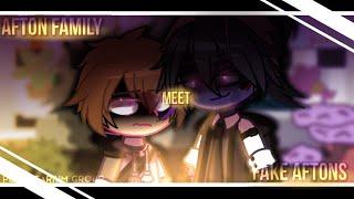 The Afton Family meet Fake Aftons  FNaF Afton Family  Gacha Club