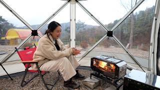 Wood stove for winter camping never give up