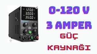 0-120 Volt VDC 3 Amper Ayarlı Güç Kaynağı  Regulated Power Supply