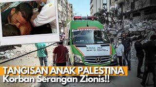 DI ATAS AMBULANS INDONESIA Anak Palestina Korban Serangan Zionis Menangis Kesakitan