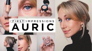 AURIC Cosmetics First Impressions & Try On Review  Glow Lust + Smoke Reflect Demos