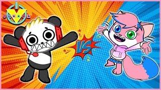 ALPHA LEXA First Ever Game Vs. Combo Panda Lets Play Gang Beasts