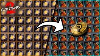 Converting my Luck into Gold 40000 Lucky Red Bags  Guild Wars 2