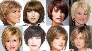 Short Bob Haircuts With Curtain Bangs For Women Any Age 30-40-50 2022 Short Hair Hairstyles