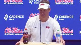  Ole Miss Lane Kiffin Rips School Sponsor Coca-Cola at Press Conference