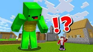 JJ and Mikey - GIANT vs TINY CHALLENGE in Minecraft  Maizen animation