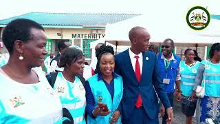 Launch of free Ultrasound Machine at Njiru Level 4 Hosp. by Chief of Health Officer Geoffrey Mosiria