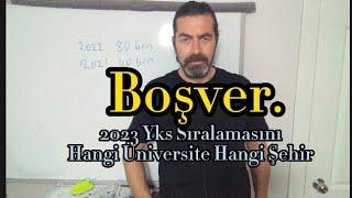 Boşverin 2023 Yks Sıralamanızı  Size Uygun Üniversite ve Şehir... #2023yks