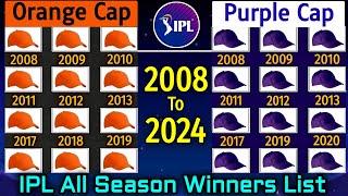 IPL Orange Cap & Purple Cap Winners Of All Seasons From 2008-2023  IPL Orange & Purple Cap Winners