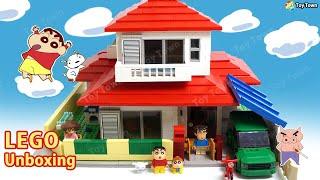 Crayon Shin Chan House Lego Toys Unboxing Review Shinnosuke Bricks JG3625 ToyTown