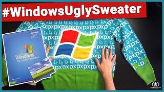 Microsoft made a WindowsXP themed Ugly Holiday Sweater AND I GOT ONE #WindowsUglySweater Unboxing