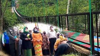 Danrem dan Bupati Resmikan Jembatan Rawayan Taruma Terpanjang di Kabupaten Bogor