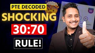 PTE Decoded Shocking 3070 Rule - Score 9090  Skills PTE Academic