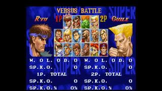 Versus Mode - Super Street Fighter 2 SNES