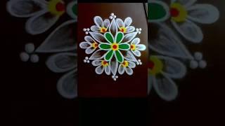 simple kolam  Latest rangoli  New muggulu #kolam #shorts #trending #rangoli#trending