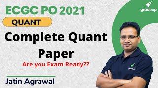 Exam Based Questions Revision for ECGC PO 2021  Quant  Jatin Agrawal  Gradeup