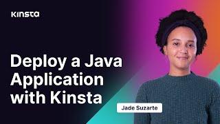 Kinsta  Deploy a Java Application
