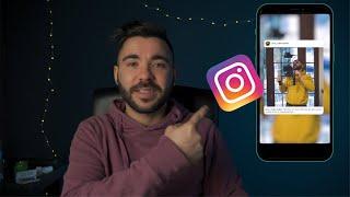 Come creare INSTAGRAM STORIES con lo sfondo SFOCATO