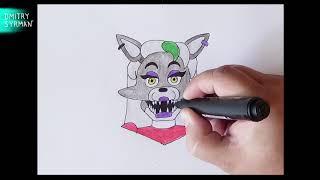 How to draw Roxanne Wolf FNAF Как нарисовать Волчицу Роксану ФНАФ