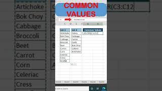 Find Common Values From Two List In Excel @BrainUpp