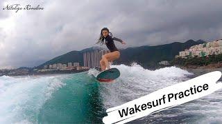 Simple Wakesurf tricks  Nataliya Kovaleva