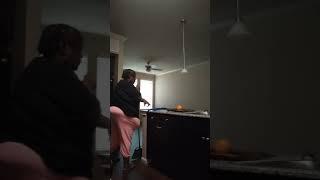 SSBBW  BBW   Sweeping the Floor Shaking her Big Huge hanging Belly