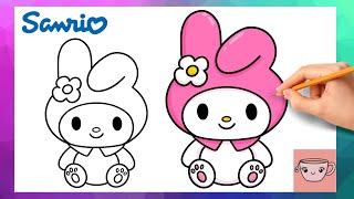How To Draw My Melody Plush  Sanrio  Cute Easy Drawing Tutorial