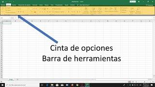 Interfaz de excel las partes de la pantalla