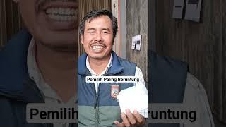 Pemilih Paling Beruntung Dapat Sarung