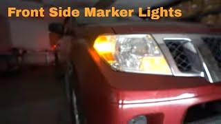 Replace  Change Nissan Frontier Front Side Marker Lights  LED Bulbs