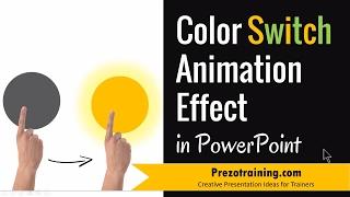 Color Switch Animation Effect in PowerPoint 2013 WITH SOUND